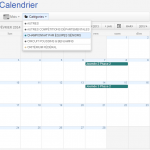 Calendrier de tennis de table
